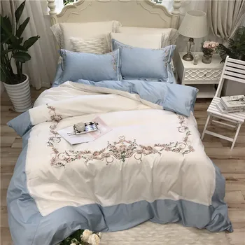 white Bedding Set Soft Egyptian cotton Bed Linen embroidery Duvet Cover Pillowcases Bed Sheet Sets Home Textile Queen Coverlets
white Bedding Set Soft Egyptian cotton Bed Linen embroidery Duvet Cover Pillowcases Bed Sheet Sets Home Textile Queen Coverlets