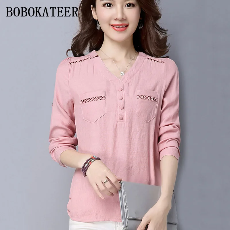 BOBOKATEER long sleeve blusas mujer de moda 2019 summer tops women tops linen shirt women blouses off shoulder women blouse
BOBOKATEER long sleeve blusas mujer de moda 2019 summer tops women tops linen shirt women blouses off shoulder women blouse