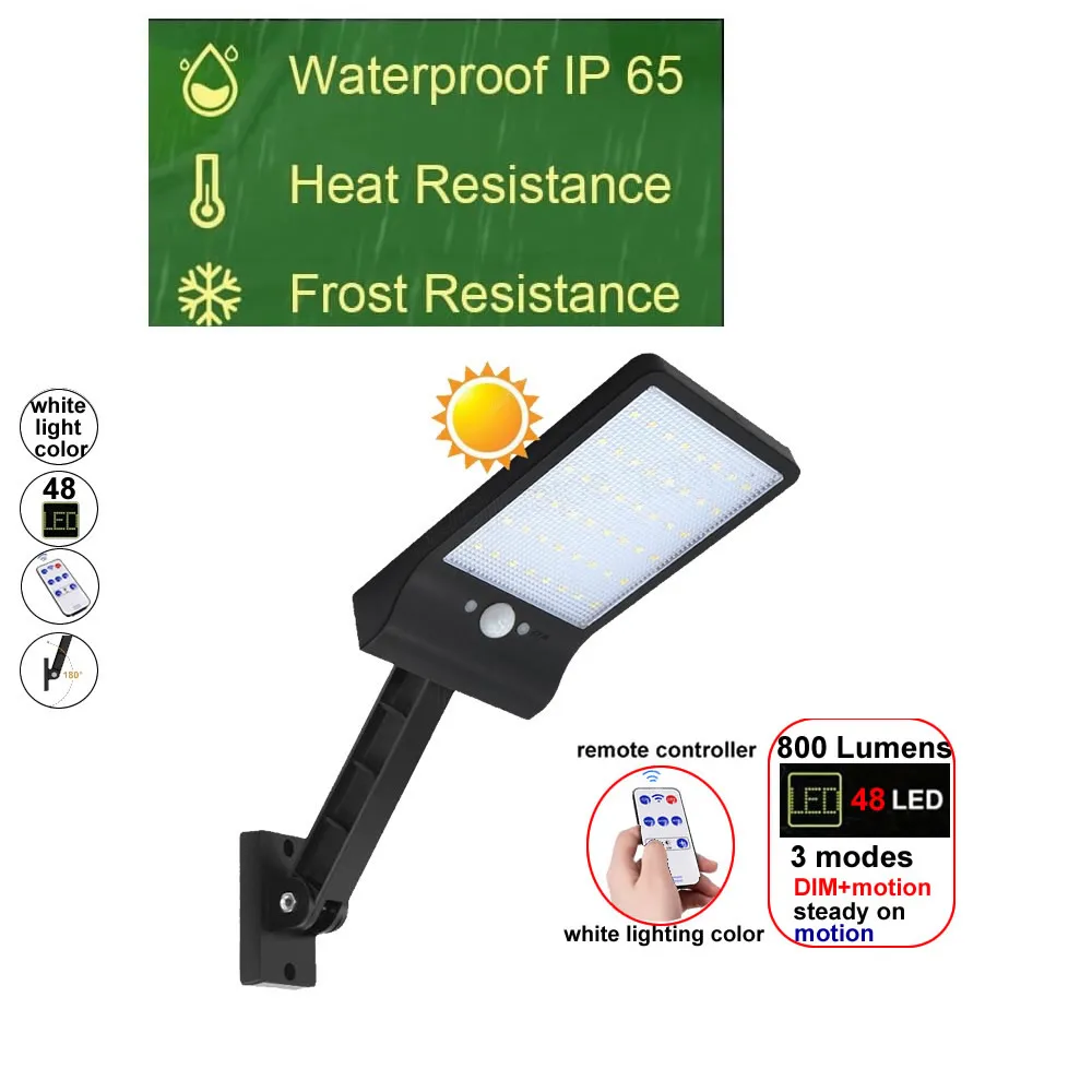 48 LED 800 Lumens Solar Street Wall light Palace Lantern Powered Garden Landscape Light for Gardeng Pa Lamps fo | Лампы и освещение