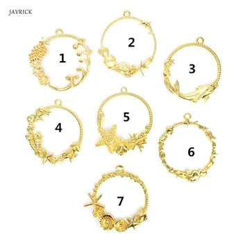 DIY Epoxy Resin Metal Frame Exquisite Decoration Starfish Shell Golden Crafts Mold Ring Pendant Jewelry Making UV Charms Tools
DIY Epoxy Resin Metal Frame Exquisite Decoration Starfish Shell Golden Crafts Mold Ring Pendant Jewelry Making UV Charms Tools