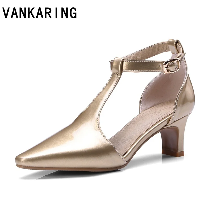 VANKARING new patent leather high heels women sandals buckle gold pointed toe footwear summer occident ladies party shoes pumps
VANKARING new patent leather high heels women sandals buckle gold pointed toe footwear summer occident ladies party shoes pumps