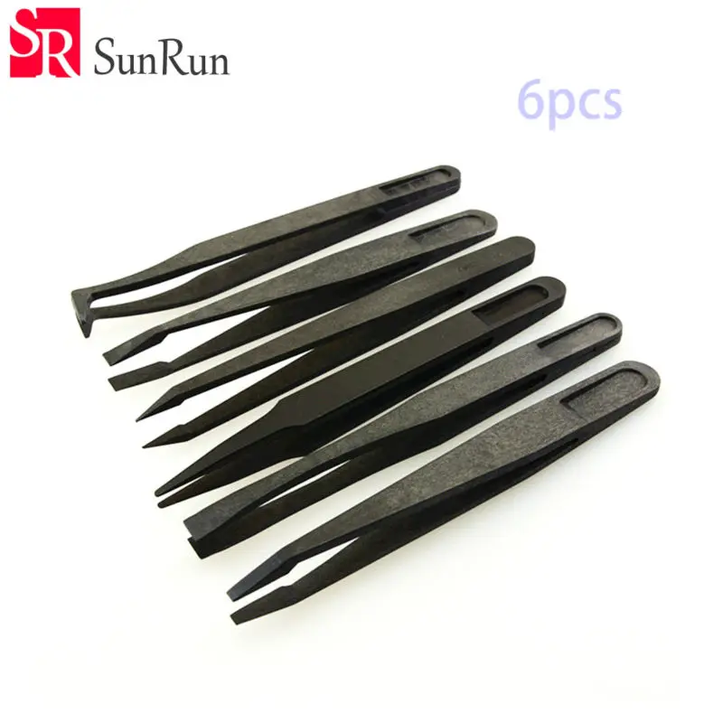 Anti-static black carbon fiber tweezers Tools plastic tweezers pointed flat head elbow round wide mouth flat head
Anti-static black carbon fiber tweezers Tools plastic tweezers pointed flat head elbow round wide mouth flat head