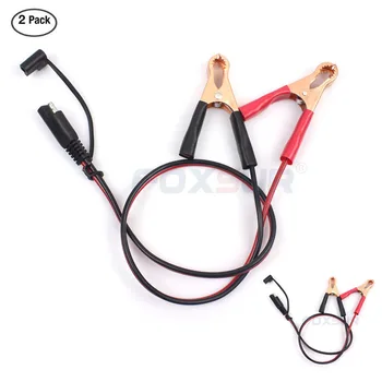 2PCS 60CM Battery Charger SAE to Alligator Clip Cable 2 Pin Wire Crocodile clamp Connector DC Cord SAE Quick Connect
2PCS 60CM Battery Charger SAE to Alligator Clip Cable 2 Pin Wire Crocodile clamp Connector DC Cord SAE Quick Connect