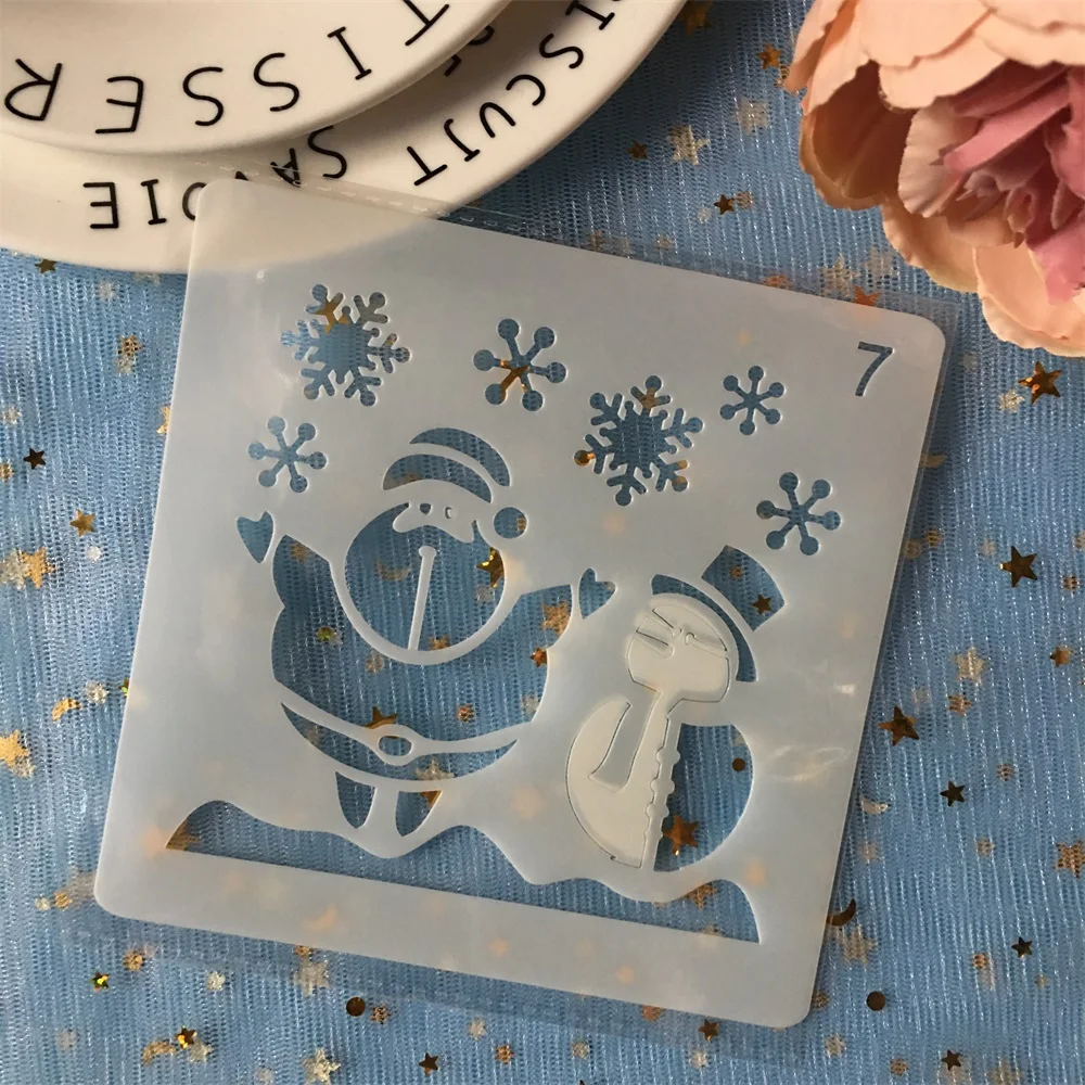 New 13cm Christmas Santa Snowman DIY Layering Stencils Painting Scrapbook Coloring Embossing Album Decorative Card Template
New 13cm Christmas Santa Snowman DIY Layering Stencils Painting Scrapbook Coloring Embossing Album Decorative Card Template