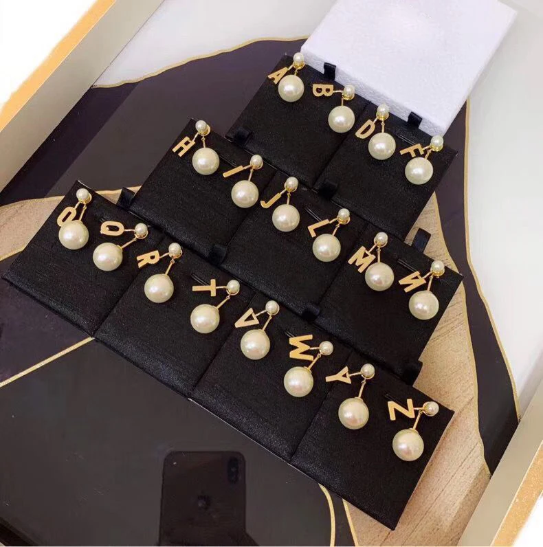 Double-sided pearl drop earrings before and after short earrings lady sweet temperament eardrop
Double-sided pearl drop earrings before and after short earrings lady sweet temperament eardrop