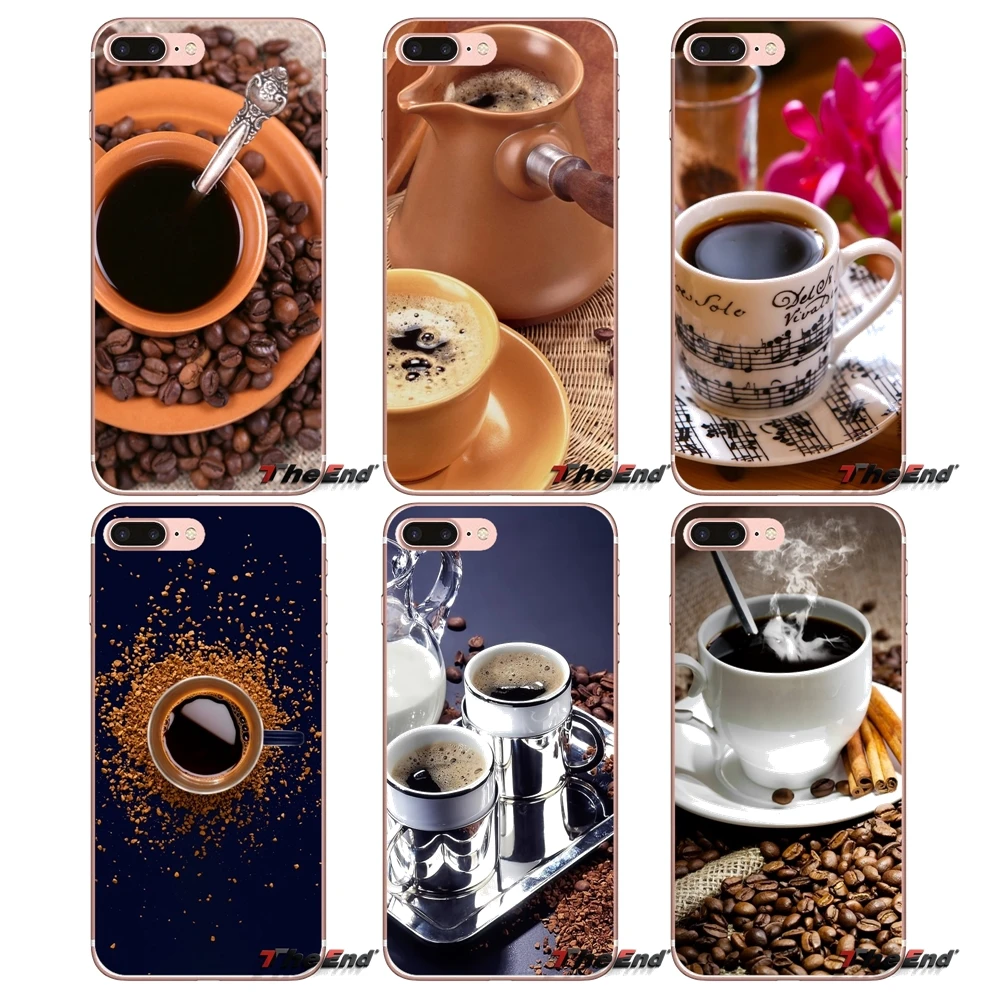 For Huawei G7 G8 P7 P8 P9 Lite Honor 4C 5X 5C 6X Mate 7 8 9 Y3 Y5 Y6 II 2 Pro 2017 Silicone Phone Cases Covers Food Coffee Drink | Мобильные