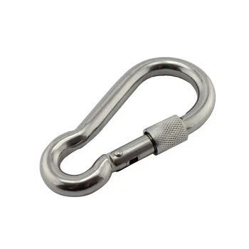 Stainless Nut Bolted Snap Hook Carabiner SUS304/316 Stainless Steel DIN5299C Spring Snap Hook 4*40mm 5*50mm 6*60mm 7*70mm 8*80mm
Stainless Nut Bolted Snap Hook Carabiner SUS304/316 Stainless Steel DIN5299C Spring Snap Hook 4*40mm 5*50mm 6*60mm 7*70mm 8*80mm