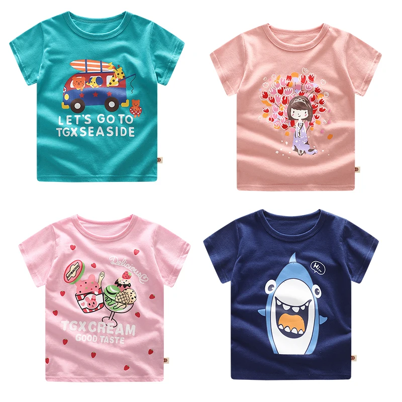 Baby Clothing Children T-Shirts Short Sleeve kid girl's sport Tees Comfortable Baby boy Clothes Cartoon Print Kids T shirts
Baby Clothing Children T-Shirts Short Sleeve kid girl's sport Tees Comfortable Baby boy Clothes Cartoon Print Kids T shirts