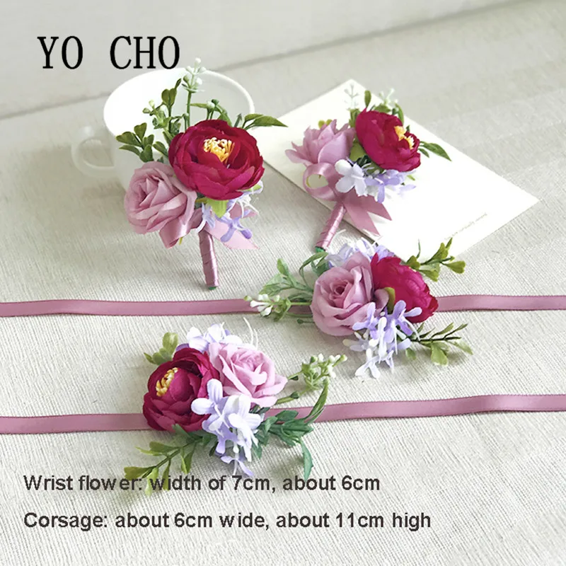YO CHO Bridal Bridesmaid Corsage Ribbon Peony Wrist Flowers Wedding Supplies Bracelet Decor Petals Garlands Rose Boutonnieres
YO CHO Bridal Bridesmaid Corsage Ribbon Peony Wrist Flowers Wedding Supplies Bracelet Decor Petals Garlands Rose Boutonnieres