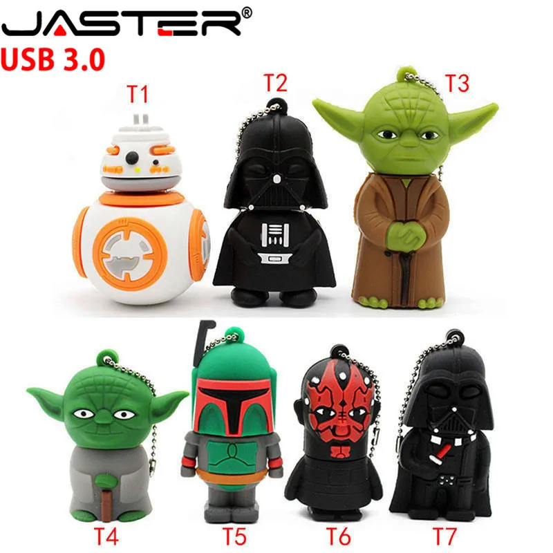 JASTER USB 3.0 flash drive star wars pen drive 4GB/8GB/16GB/32GB/64GB War Dark Darth Vader Yoda pendrive memory stick u disk
JASTER USB 3.0 flash drive star wars pen drive 4GB/8GB/16GB/32GB/64GB War Dark Darth Vader Yoda pendrive memory stick u disk