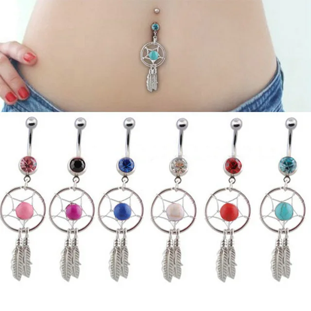 Personality umbilical nail body piercing jewelry dream catcher umbilical ring umbilical nail umbilical buckle
Personality umbilical nail body piercing jewelry dream catcher umbilical ring umbilical nail umbilical buckle