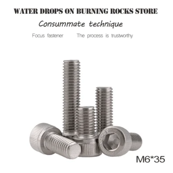 M6*35 50pcs/lot 304 Stainless Steel Hex Socket Screw Allen Hexagon Head Cup Bolts Metric Thread DIN912 Free shipping
M6*35 50pcs/lot 304 Stainless Steel Hex Socket Screw Allen Hexagon Head Cup Bolts Metric Thread DIN912 Free shipping