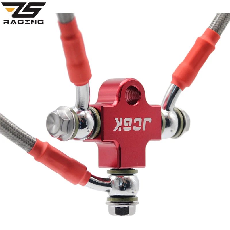 ZS Racing Hydraulic Brake Hose Pipe Tee Coupling Tee Fitting Tee Connector 3wayAdapter For Motorcycle Dirt Bike ATV Brake System
ZS Racing Hydraulic Brake Hose Pipe Tee Coupling Tee Fitting Tee Connector 3wayAdapter For Motorcycle Dirt Bike ATV Brake System