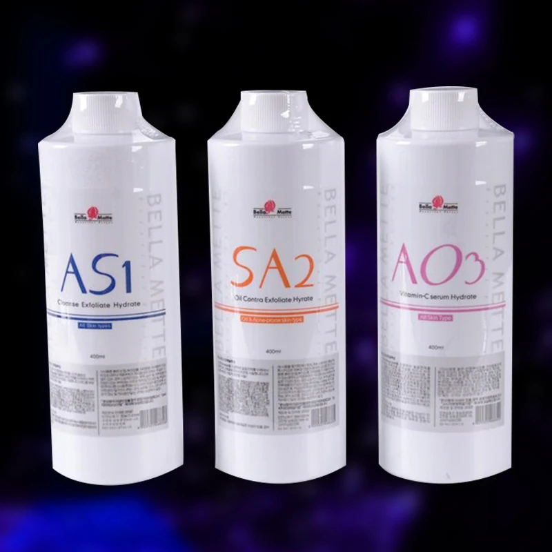AS1 SA2 AO3 Aqua Peeling Solution/400ml Per Bottle Aqua Facial Serum Hydra Dermabrasion Facial Serum For Normal Skin
AS1 SA2 AO3 Aqua Peeling Solution/400ml Per Bottle Aqua Facial Serum Hydra Dermabrasion Facial Serum For Normal Skin