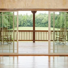 Custom Upvc French Interior 4 Panel 332 Sliding Patio Doors On