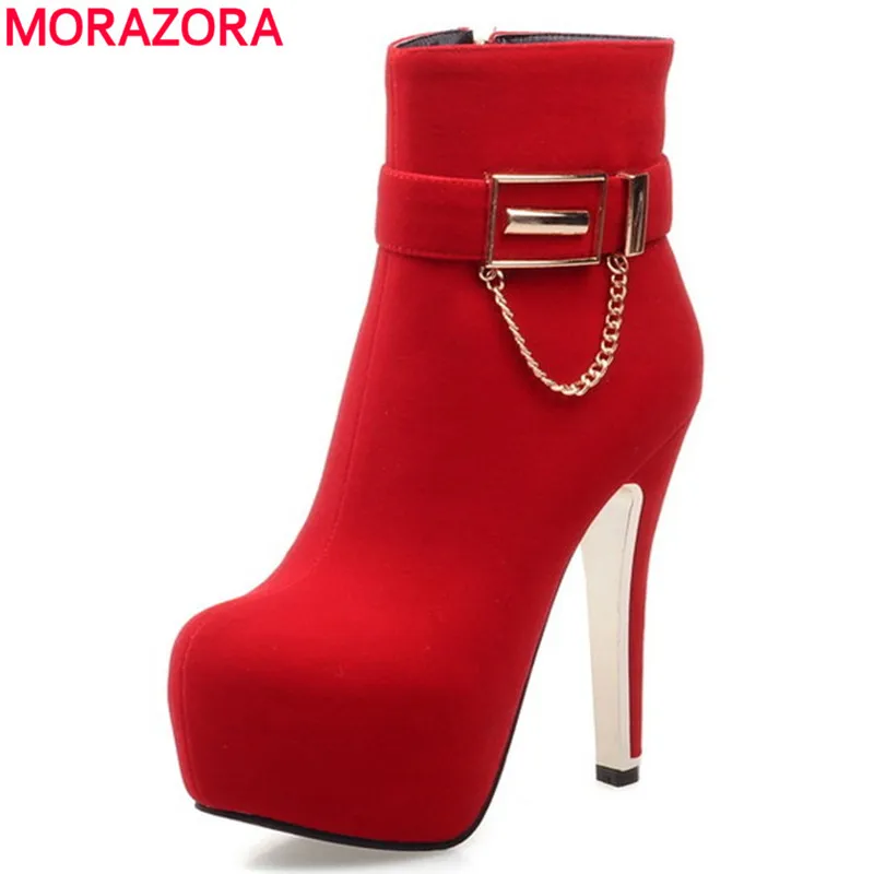 Plus size 34-42 Hot sale ankle boots round toe platform high heels autumn winter boots sexy fashion women boots shoes woman 
Plus size 34-42 Hot sale ankle boots round toe platform high heels autumn winter boots sexy fashion women boots shoes woman