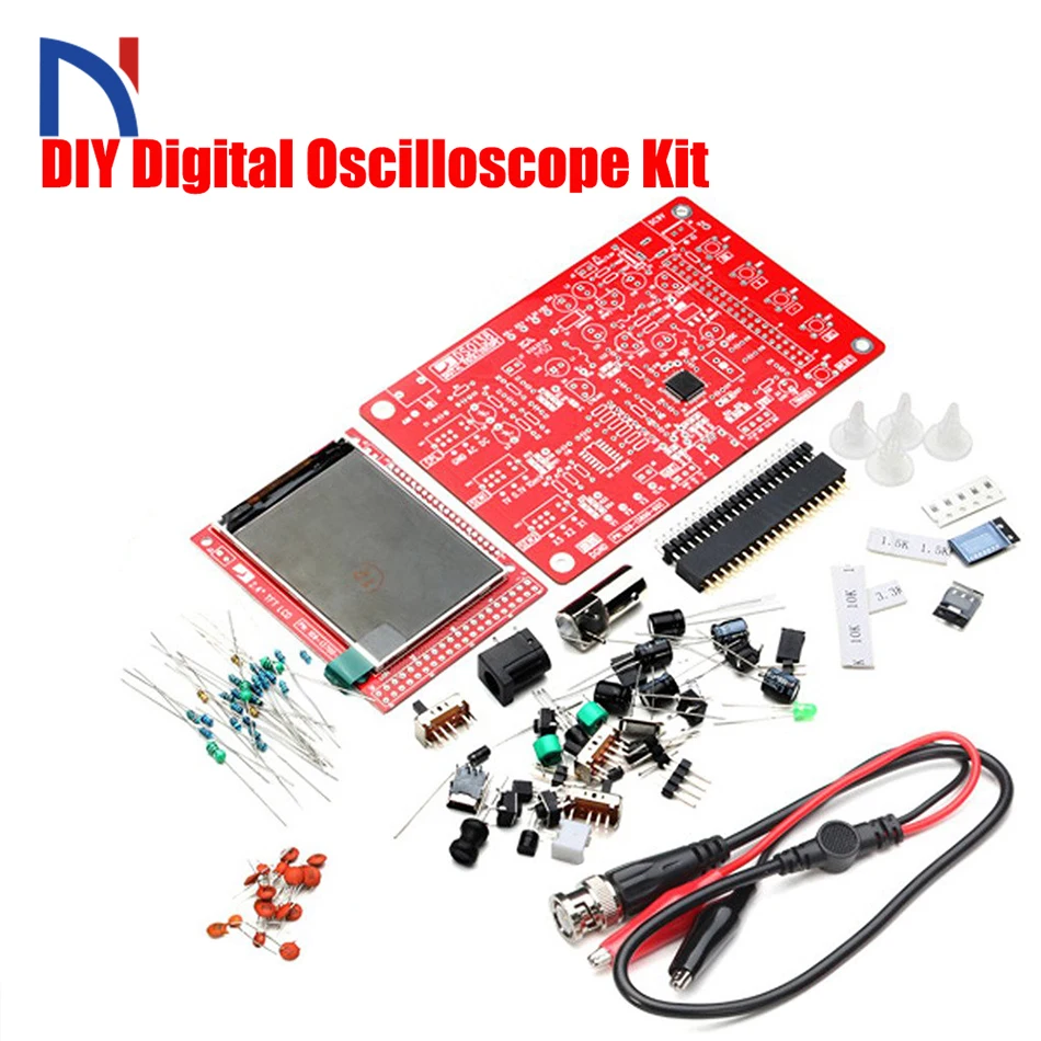 Oscilloscope High Quality DS0138 Digital Oscilloscope DIY Kit Probe Unsoldered Flux Workshop STM32 200khz No Cace
Oscilloscope High Quality DS0138 Digital Oscilloscope DIY Kit Probe Unsoldered Flux Workshop STM32 200khz No Cace
