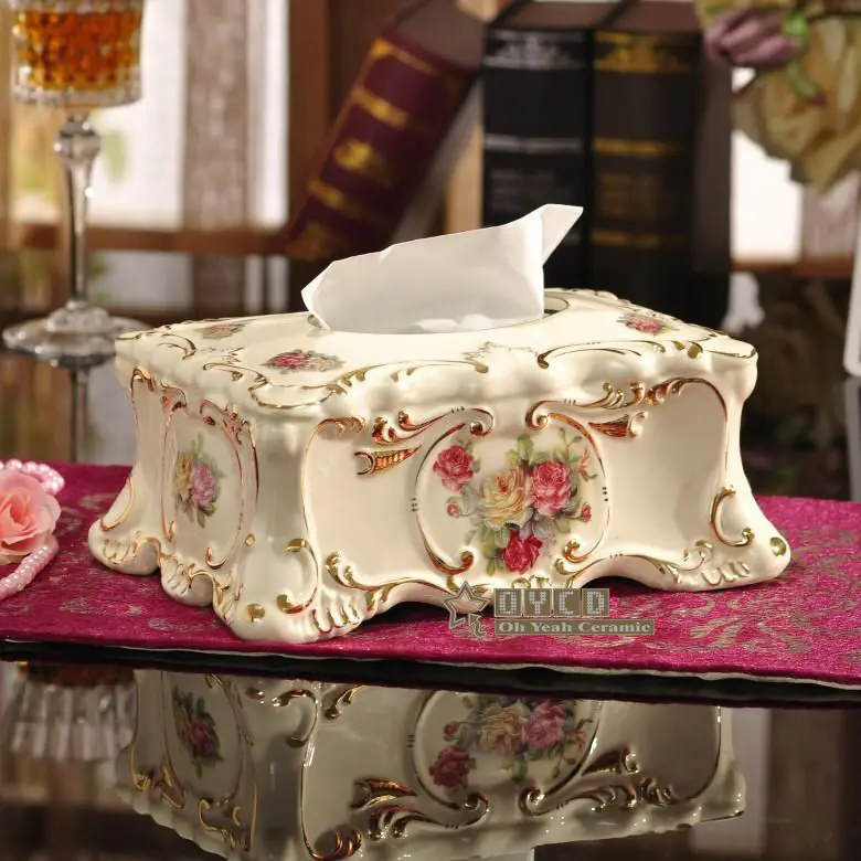 Porcelain tissue box ivory porcelain flowers design embossed outline in gold tissue box pumping decoration tissue box gifts
Porcelain tissue box ivory porcelain flowers design embossed outline in gold tissue box pumping decoration tissue box gifts