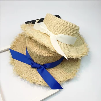 Women Summer Beach Raffia Black White Ribbon Hat Bow Raffia Hat Temperament Flat Straw Hats Women's Sea Beach Hat
Women Summer Beach Raffia Black White Ribbon Hat Bow Raffia Hat Temperament Flat Straw Hats Women's Sea Beach Hat