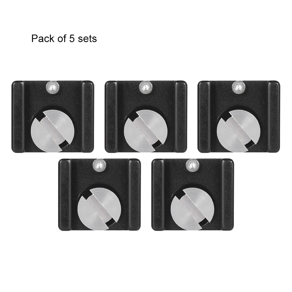 Andoer Cold Shoe Mount Adapter Base Bracket with 1/4" Mounting Screw for DSLR Camera Cage Flash LED Light Microphone (Pack of 5)
Andoer Cold Shoe Mount Adapter Base Bracket with 1/4" Mounting Screw for DSLR Camera Cage Flash LED Light Microphone (Pack of 5)