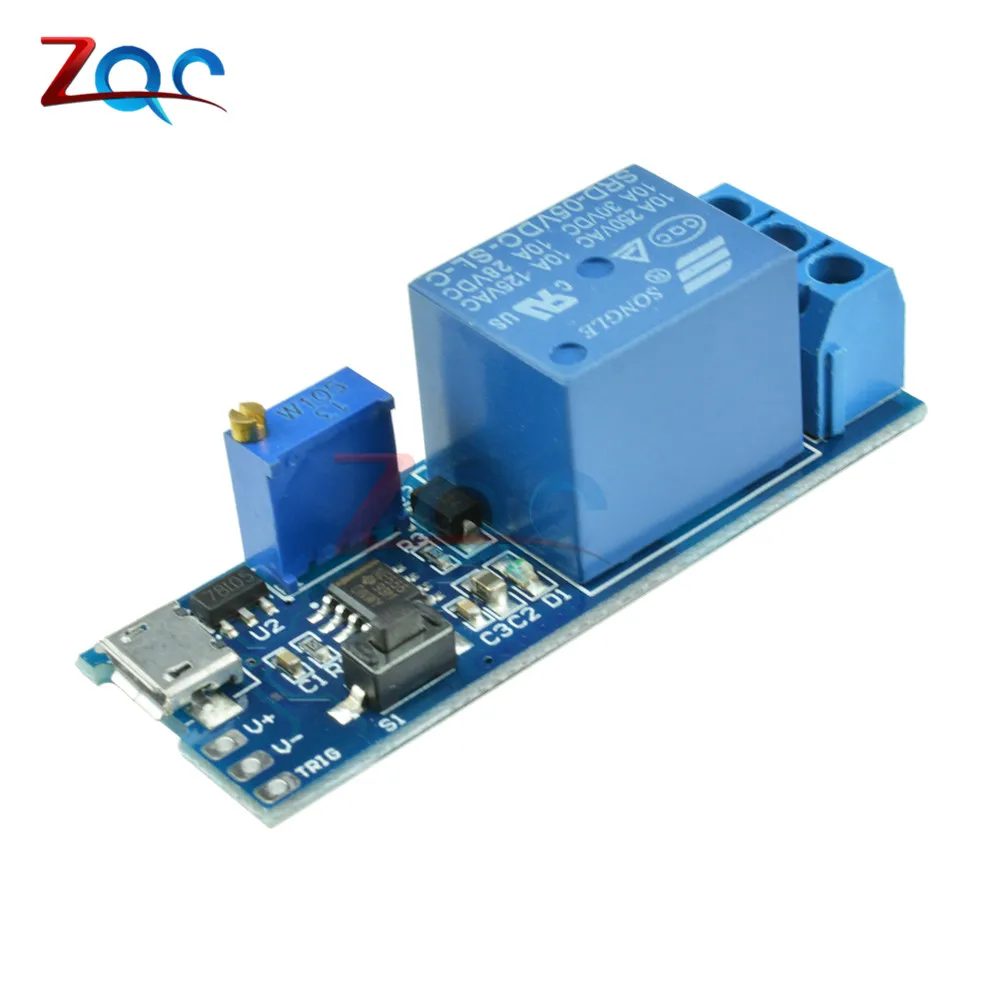 Wide voltage DC 5V-30V Micro USB Power Adjustable Delay Relay Timer Control Trigger Delay Conduction Relay Switch Module 12V 24V
Wide voltage DC 5V-30V Micro USB Power Adjustable Delay Relay Timer Control Trigger Delay Conduction Relay Switch Module 12V 24V