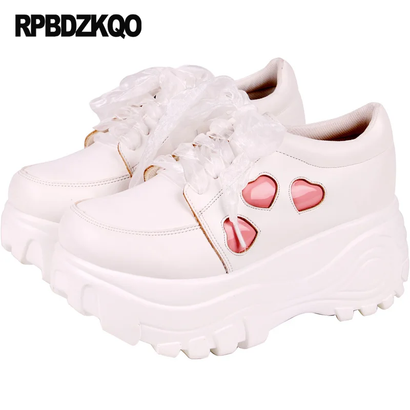 Large Size Women Heart Cute Thick Sole Muffin Harajuku 10 Trainers Creepers Platform Shoes Wedge Embroidery Sneakers Embroidered
Large Size Women Heart Cute Thick Sole Muffin Harajuku 10 Trainers Creepers Platform Shoes Wedge Embroidery Sneakers Embroidered