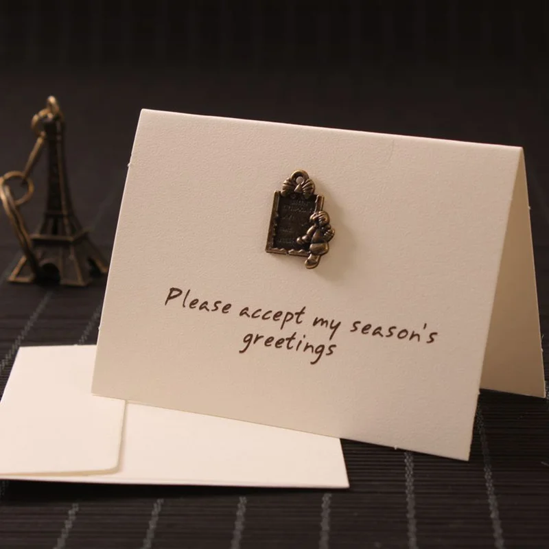 1pc New Year's Card Wedding Envelope Birthday Thanksgiving Day Greeting Card Invitation Card Best Wishes Metal Retro Card
1pc New Year's Card Wedding Envelope Birthday Thanksgiving Day Greeting Card Invitation Card Best Wishes Metal Retro Card