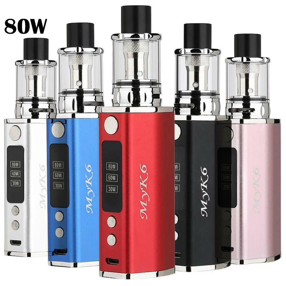 Original MYK6 80W vape box kit built-in 2000mah battery 2ml Tank electronic cigarette Atomizer vaporizer e cigarette vapor pens
Original MYK6 80W vape box kit built-in 2000mah battery 2ml Tank electronic cigarette Atomizer vaporizer e cigarette vapor pens