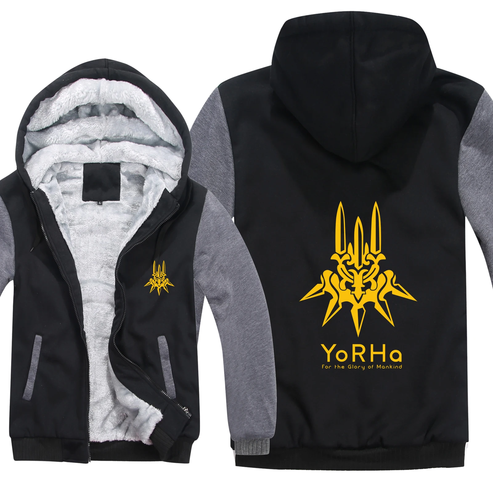 NieR:Automata Hoodies Men Casual Coat Wool Liner Jacket NieR Automata Sweatshirts YoRHa Hoodies HS-084
NieR:Automata Hoodies Men Casual Coat Wool Liner Jacket NieR Automata Sweatshirts YoRHa Hoodies HS-084