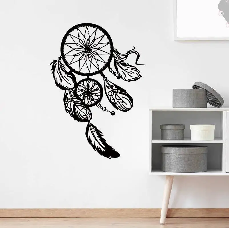 Feathers Night Symbol Wall Decal Dreamcatcher Wall Sticker Indian Style Vinyl Wallpaper Removable Dream Cather Wall Mural AY1456
Feathers Night Symbol Wall Decal Dreamcatcher Wall Sticker Indian Style Vinyl Wallpaper Removable Dream Cather Wall Mural AY1456