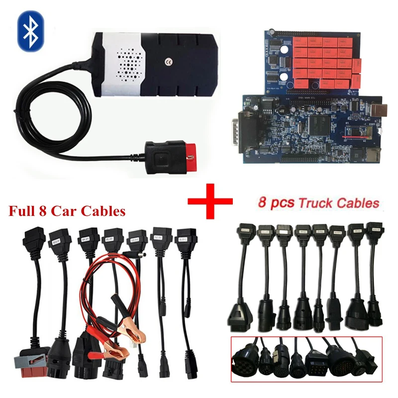 2019 obd scanner for delphis vd ds150e cdp 2016R0 bluetooth obd2 diagnostic tool with V8.0 relays+8 pcs car/truck cables 
2019 obd scanner for delphis vd ds150e cdp 2016R0 bluetooth obd2 diagnostic tool with V8.0 relays+8 pcs car/truck cables