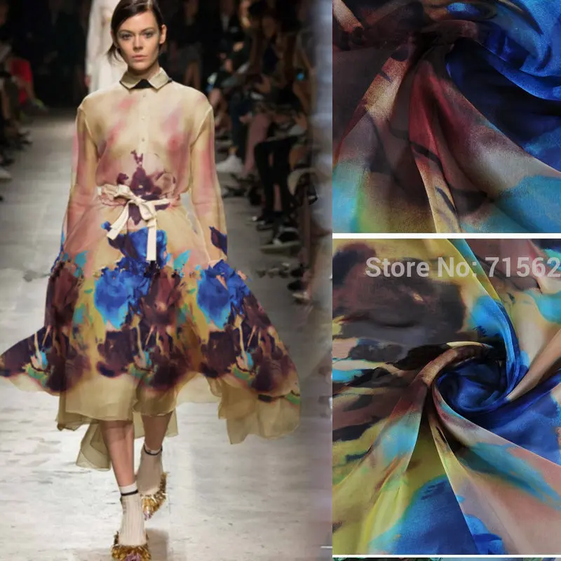 2m Digital Printing Summer Silk Chiffon Fabric 6m/m 140cm
2m Digital Printing Summer Silk Chiffon Fabric 6m/m 140cm