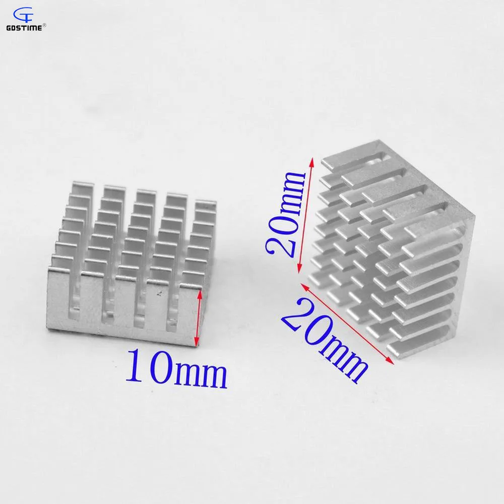 Gdstime 100 шт. алюминиевый радиатор 20x20x10 мм IC чип светодиодный Охлаждающий радиатор вентилятора 20 мм с 3 м Теплопроводящая клейкая лента
Gdstime 100 шт. алюминиевый радиатор 20x20x10 мм IC чип светодиодный Охлаждающий радиатор вентилятора 20 мм с 3 м Теплопроводящая клейкая лента