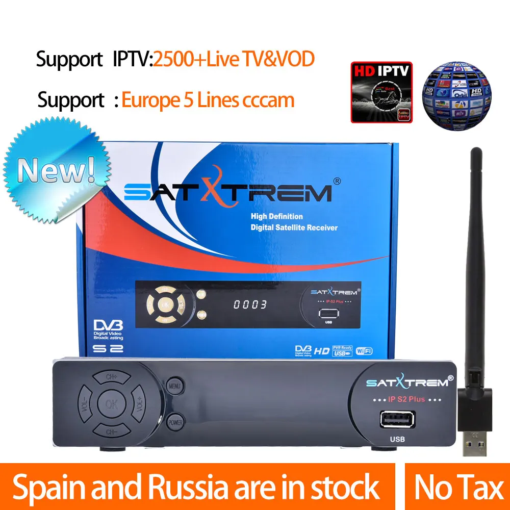 Best HD IPTV Box IPS2 Plus DVB S2 TV Receiver 1 Year Europe IPTV 2500+ Channels DVB-S2 USB WIFI Set Top Box Satellite Receiver
Best HD IPTV Box IPS2 Plus DVB S2 TV Receiver 1 Year Europe IPTV 2500+ Channels DVB-S2 USB WIFI Set Top Box Satellite Receiver