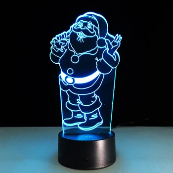 Santa Claus 3D night Light 7 Color Touch LED Vision Light Gift Table Lamp USB powered
Santa Claus 3D night Light 7 Color Touch LED Vision Light Gift Table Lamp USB powered