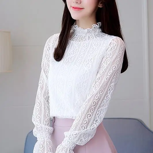 Sexy hollow lace woman blouses et chemisier femme shirt clothing female long sleeve shirt women white lace ladies tops fashion
Sexy hollow lace woman blouses et chemisier femme shirt clothing female long sleeve shirt women white lace ladies tops fashion