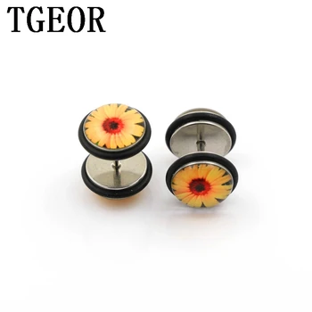 Hot free shipping charm wholesale illusion cheaters 30pcs sunflower patterns logo surgical stainless steel piercing fake plug
Hot free shipping charm wholesale illusion cheaters 30pcs sunflower patterns logo surgical stainless steel piercing fake plug