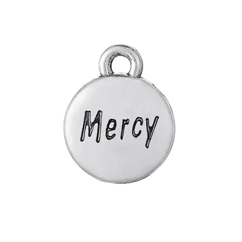 my shape Silver Plated Pendant Lot Message Mercy Charms for Bracelet Wholesale 20pcs
my shape Silver Plated Pendant Lot Message Mercy Charms for Bracelet Wholesale 20pcs