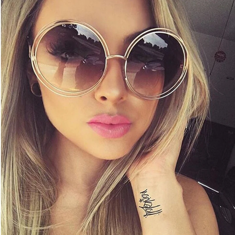 2019 Vintage Sunglasses Women Round Big Size Oversized lens Mirror Sunglasses Brand Designer Metal Frame Lady Sun Glasses
2019 Vintage Sunglasses Women Round Big Size Oversized lens Mirror Sunglasses Brand Designer Metal Frame Lady Sun Glasses