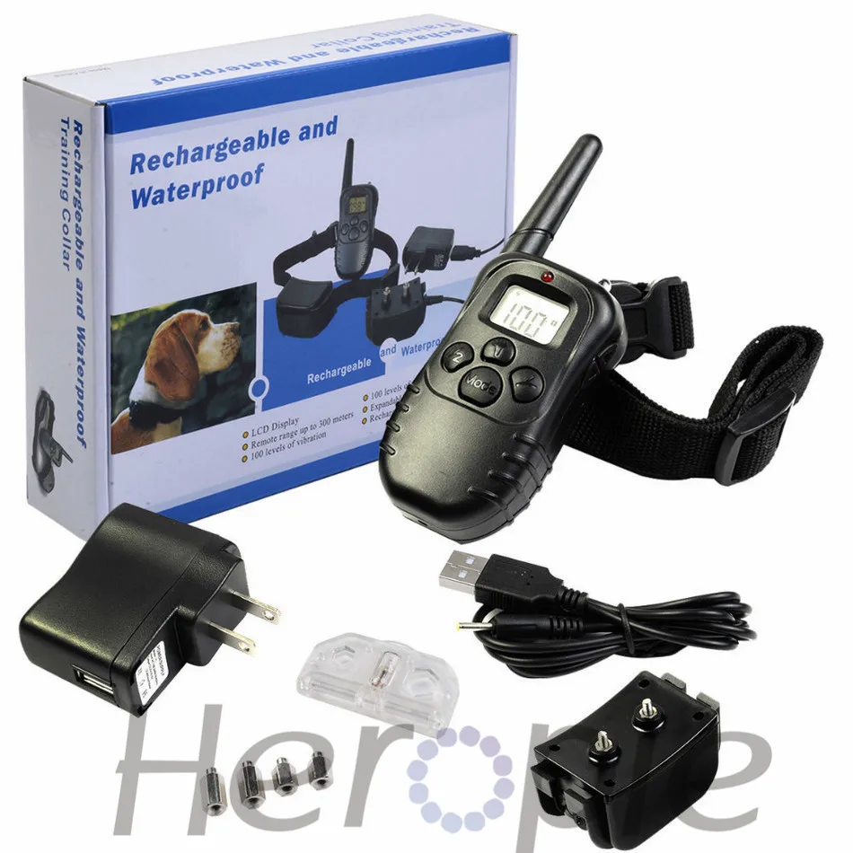 Heropie 300 Meters Remote Electric Pet Dog Training Collar Rechargeable And Water-resistant Shock Anti-bark With LCD Display
Heropie 300 Meters Remote Electric Pet Dog Training Collar Rechargeable And Water-resistant Shock Anti-bark With LCD Display