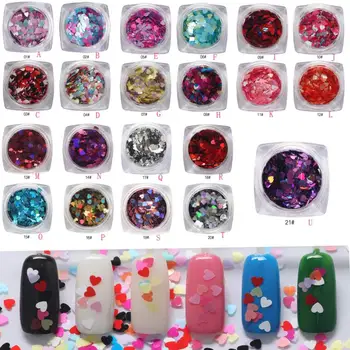 Nail Art Glitter Paillette Nail Tip Sticker 1 Box 7g Mixed Heart Thin Gel Polish Decoration Levert Dropship 3AP21
Nail Art Glitter Paillette Nail Tip Sticker 1 Box 7g Mixed Heart Thin Gel Polish Decoration Levert Dropship 3AP21