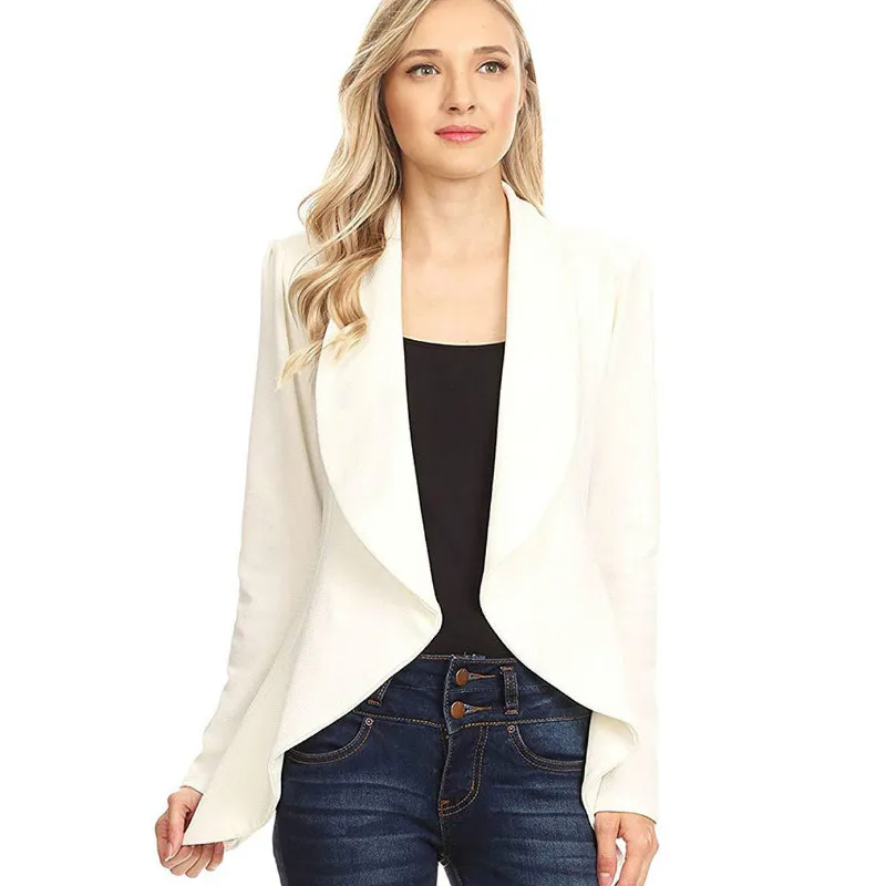 Autumn and winter blazer femme long sleeve fashion temperament irregular small suit jacket blazer mujer feminino
Autumn and winter blazer femme long sleeve fashion temperament irregular small suit jacket blazer mujer feminino