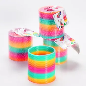 Magic Plastic Rainbow Spring Kids Toy 8.7*9cm Large Magic Colorful Funny Classic Toy For Children Gift Hot Sale
Magic Plastic Rainbow Spring Kids Toy 8.7*9cm Large Magic Colorful Funny Classic Toy For Children Gift Hot Sale
