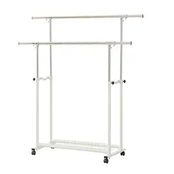 OUNONA Multi-function Retractable Rolling Rails Home Clothes Garment Rack Stand Clothes Laundry Hanger with Wheels
OUNONA Multi-function Retractable Rolling Rails Home Clothes Garment Rack Stand Clothes Laundry Hanger with Wheels