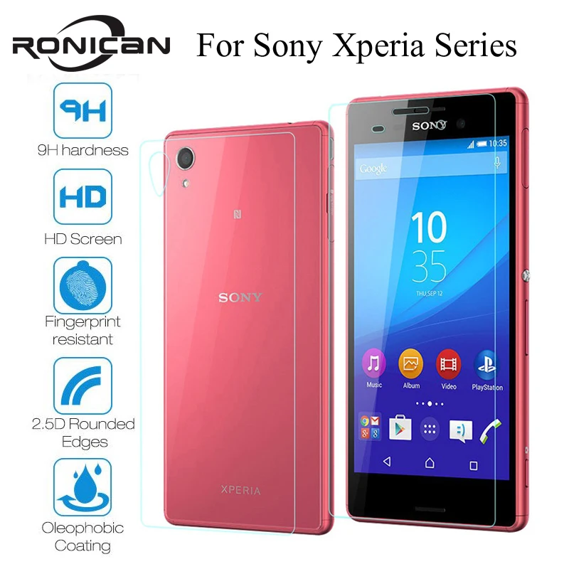 2PCS = Front + Back Screen Protector Explosion Proof Premium Tempered Glass Film for Sony Xperia Z M4 M5 Z4 Z5 Z2 Z3 Compact
2PCS = Front + Back Screen Protector Explosion Proof Premium Tempered Glass Film for Sony Xperia Z M4 M5 Z4 Z5 Z2 Z3 Compact