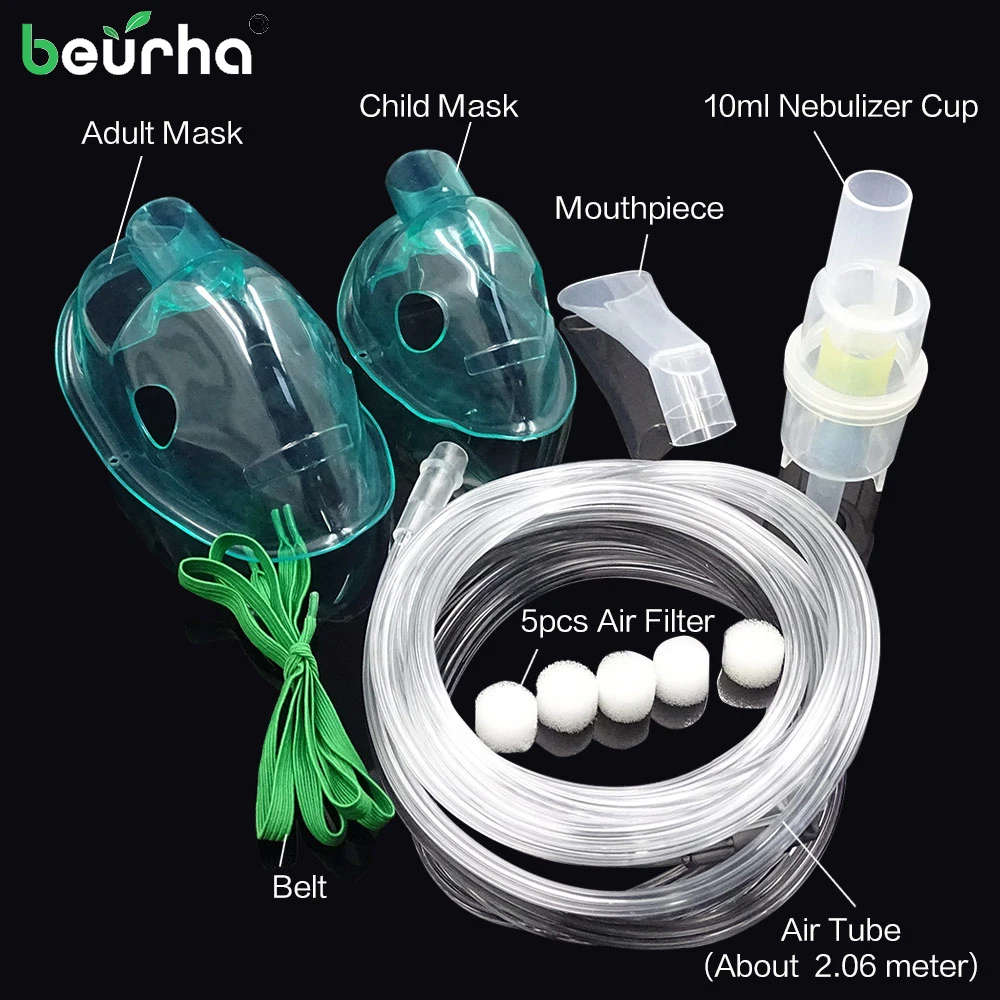 Inhaler Set Adult Children Mask Filters Family Medical Nebulizer Cup Catheter Compressor Nebulizer Accessories Spray Health Care
Inhaler Set Adult Children Mask Filters Family Medical Nebulizer Cup Catheter Compressor Nebulizer Accessories Spray Health Care