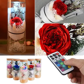 Valentine's day Artificial Flowers Forever Rose Flower Floral Decor Caller LED 5 Color Lighting Birthday Rose Flower Decoration
Valentine's day Artificial Flowers Forever Rose Flower Floral Decor Caller LED 5 Color Lighting Birthday Rose Flower Decoration