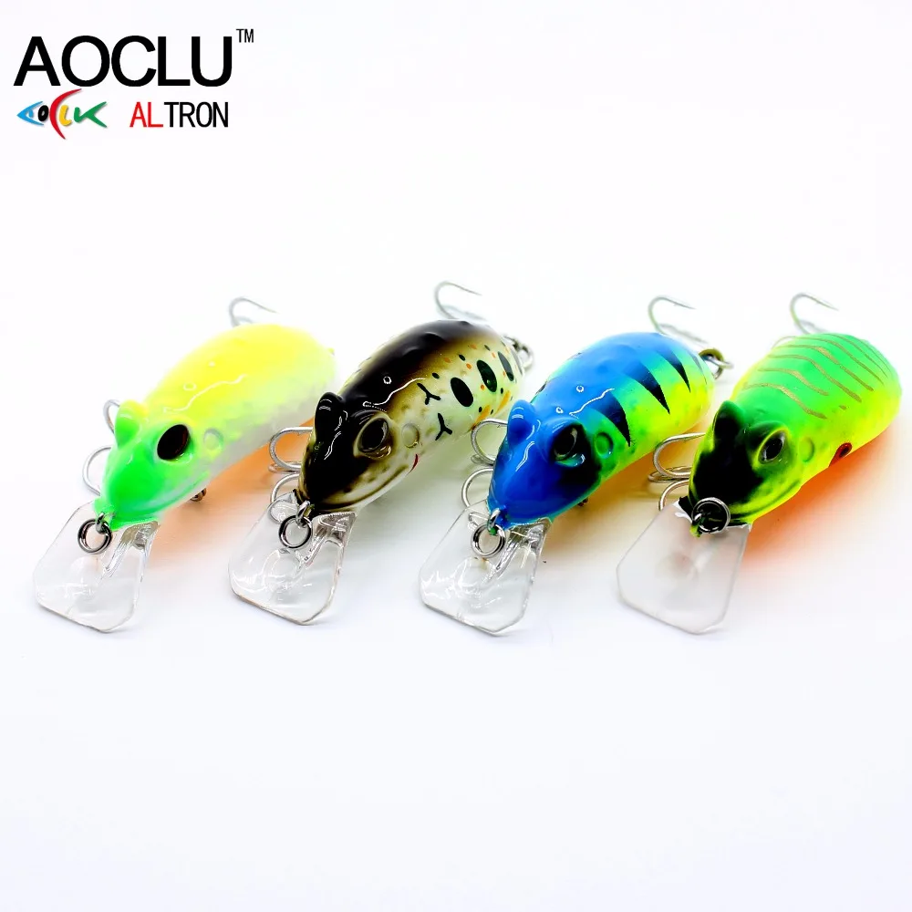 AOCLU 4pcs/lot frog wobbler 4 Colors 45mm 6.8g Hard Bait Small Minnow Crank Fishing lure top water tackle floating free shipping
AOCLU 4pcs/lot frog wobbler 4 Colors 45mm 6.8g Hard Bait Small Minnow Crank Fishing lure top water tackle floating free shipping