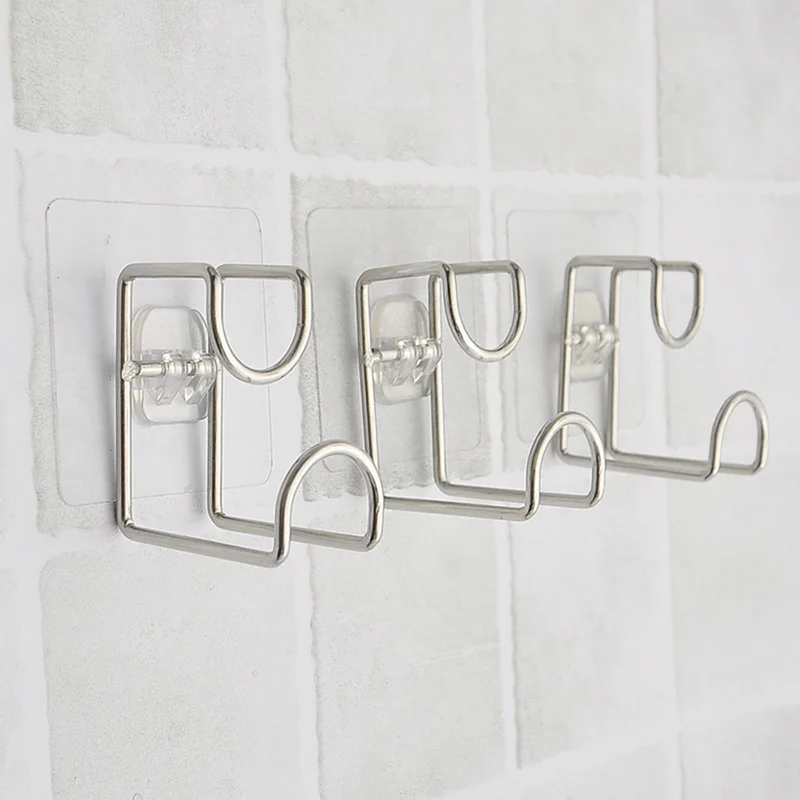 Creative Stainless Steel Kitchen Bathroom Wall Mounted Door Sticky Hanger Holder Wash Basin Holder Strong Adhesive Hook
Creative Stainless Steel Kitchen Bathroom Wall Mounted Door Sticky Hanger Holder Wash Basin Holder Strong Adhesive Hook