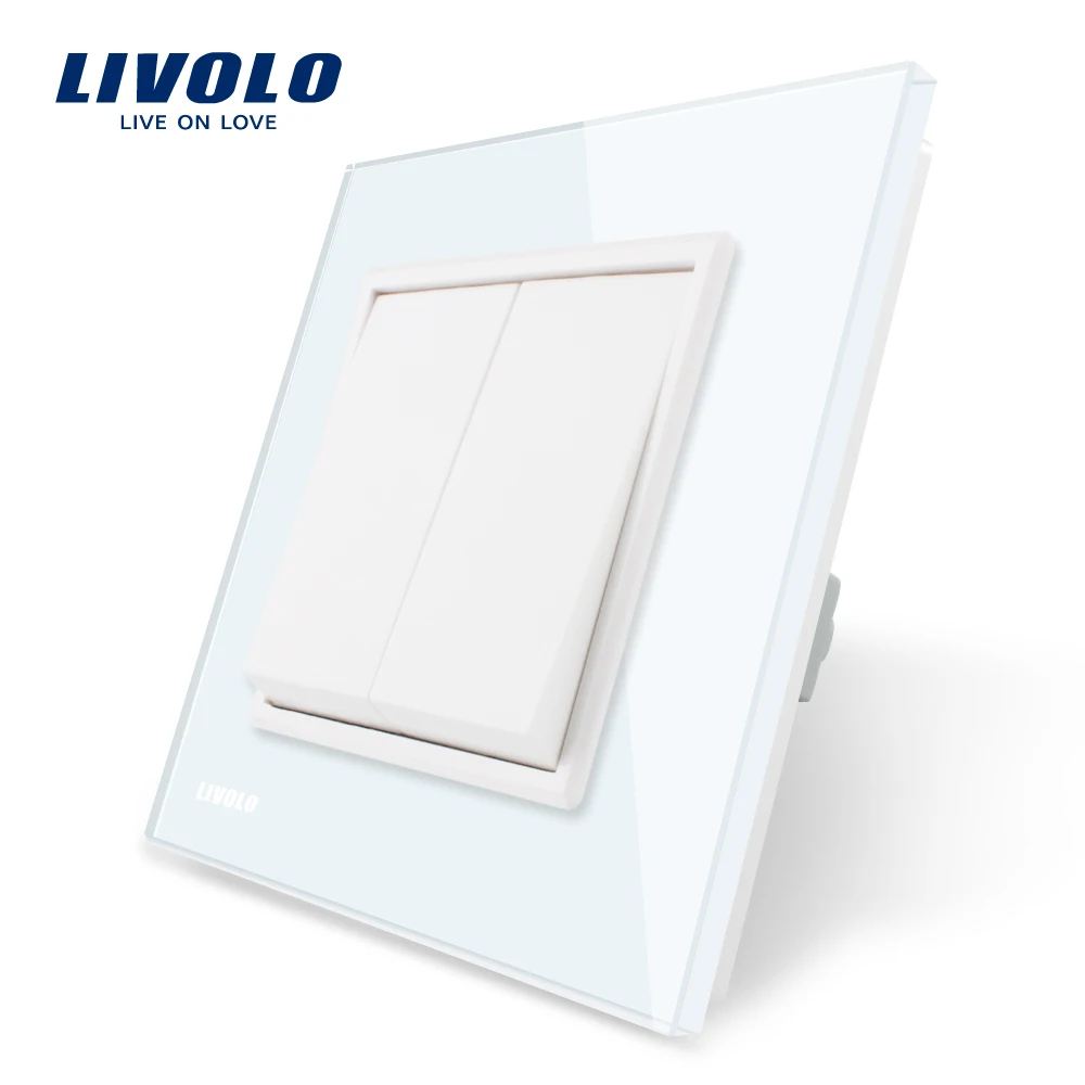 Livolo Manufacturer Luxury Blackcrystal glass panel, two gangs, Push button switch,2 Gang 1 Way ,simple push,C7K2-12,no logo
Livolo Manufacturer Luxury Blackcrystal glass panel, two gangs, Push button switch,2 Gang 1 Way ,simple push,C7K2-12,no logo